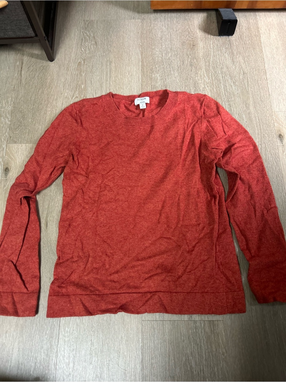 J. Crew Heathered orange Crewneck Sweater